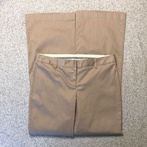 Express Tan Pinstripe Boot Cut Pants